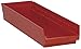 Quantum Storage QSB114RD Economy 4 in. Shelf Bin44; Red - 23.62 x 8.37 x 4 in.