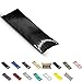 TAOSON Silky Soft Satin Body Pillow Cover Pillowcase Pillow Protector Cushion Cover with Zippers (21"x54",Black)