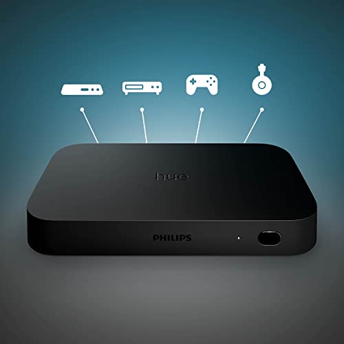Philips Hue Entertainment Starterpaket für 75 Zoll TV - 1 HDMI Sync Box (Inkl. HDMI Kabel) - 1 Philips Hue Play Gradient Lightstrip 75 Zoll - 8