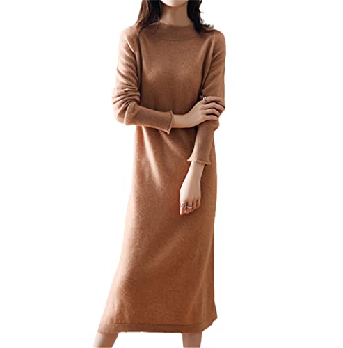 Robe pull 100% laine Haitpant chic et confortable pour femme en maille Jin Tuo taille S