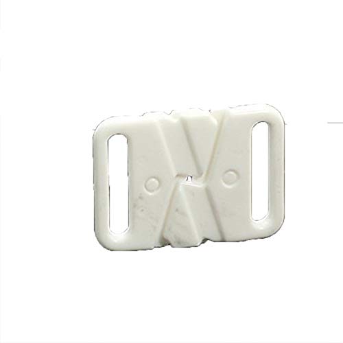 20set Craft Plastic White Rectangle Tape Closure Hook & Clasp Fasteners Sewing on Clothes Bra Clip Hooks 32mm X 23mm Nk163
