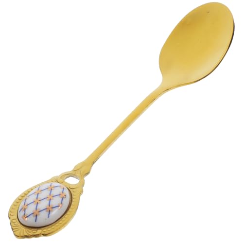 LIGIGWASH Piccolo Cucchiaio Da Caffè e Tè in Acciaio Inossidabile, Cucchiai Dorati Per Mescolare Bevande e Dessert, Cucchiaio Da Bar Per Bomboniere e Uso Quotidiano