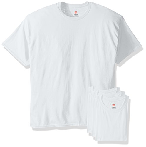 Hanes Men's Ecosmart T-Shirt (Pack of 4), White, Medium