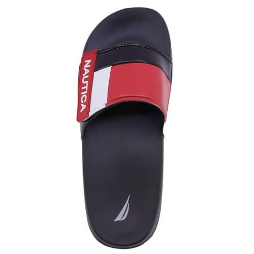 Image of Nautica Men's Athletic Slide Sandal, Adjustable Straps, Comfort Slip-On