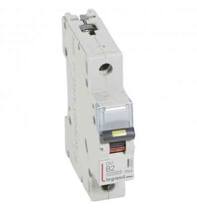 Disjoncteur DX³ 10000-16kA - 1P 230V~ à 400V~ - 2A - courbe B - 1 module