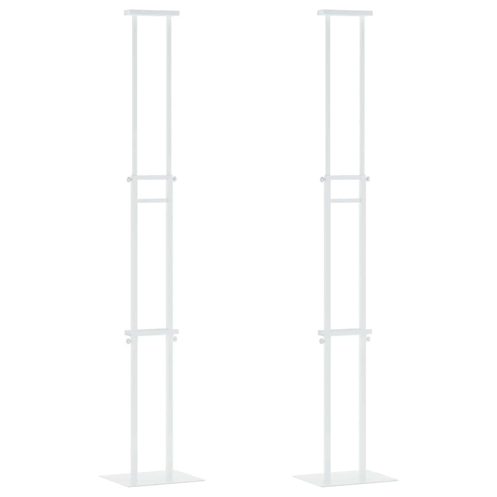 Generico Espositori per Fiere 2 PCS Bianco 30 x 24 x 208 cm Ferro,Commercio e Industria,pubblicità e Marketing,Pannelli espositivi per fiere-3407635