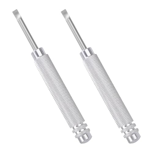 BESTYASH Herramienta para Abrir Tapa Trasera de Reloj 2 Piezas de Metal Kit de Herramientas para Reemplazar Batería de Reloj Reparación de Relojes Accesorio Profesional
