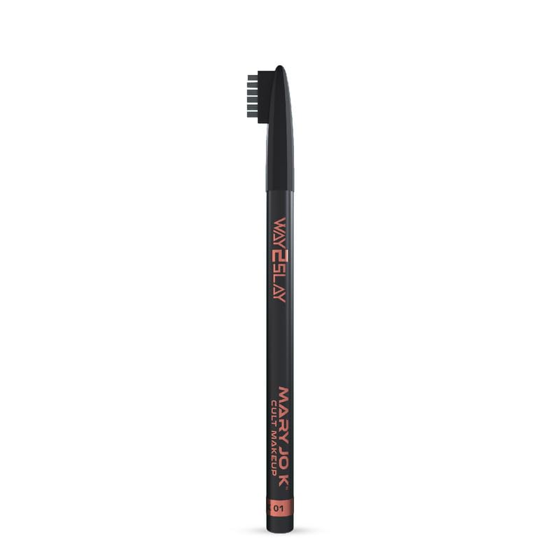 MARY JO K Waterproof Eyebrow Pencil | Highly Pigmented | Sculpts & Fills | Precision Tip | Fluffy Brush | Natural Finish | 1.8g | Black-picture-18