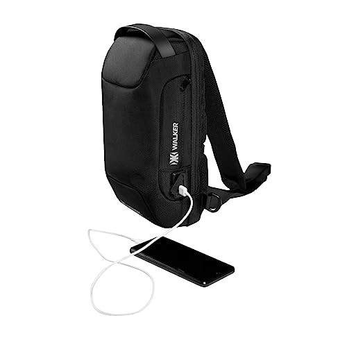 Mochila Pochete Transversal Nordk Walker Reforçada Impermeável USB Antifurto