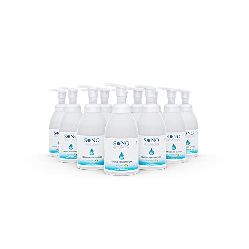 SONO Healthcare - Multi-Hour, Alcohol-Free Foaming Desktop Hand Sanitizer Based on Benzalkonium Chloride with SoothingÂ Bergamot Oil and Nourishing Moisturizer - 12 Pack - (18.6 fl. oz.)