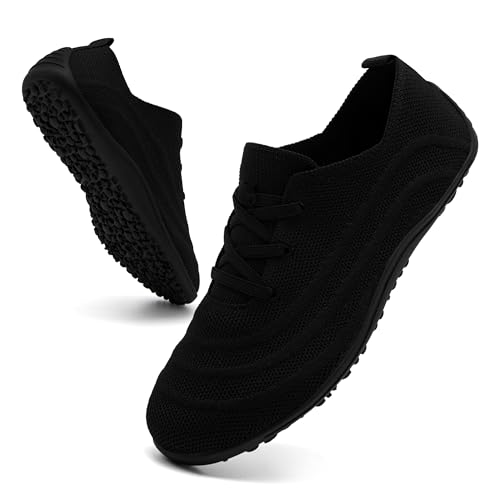 GDEBYZ Women's Barefoot Shoes Zero Drop Slip On Walking Work Non Slip Fashion Lightweight Breathable Shoes for Nurse Women US Size 9