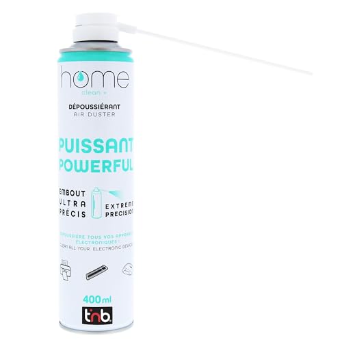 T’nB - Bombe Air Sec - Nettoyage Pc, Aerosol Dépoussiérant 400 mL, Air Comprimé Nettoyage Pc, Air Duster pour Matériel Informatique, Depoussierant Ordinateur, Soufflette Surpuissante - Butane