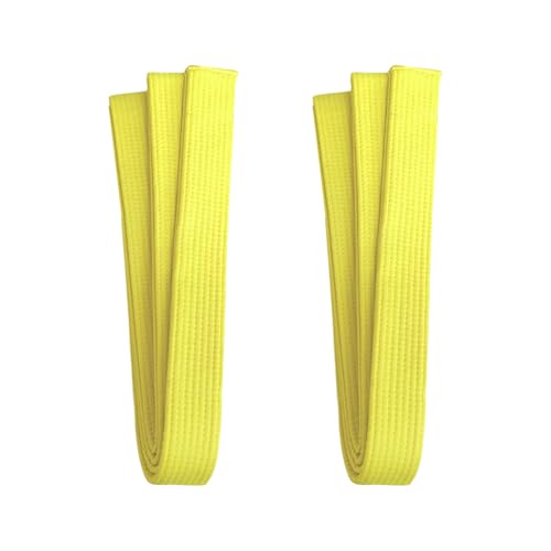 2 Pieces Of Yellow Judo Belts, Taekwondo Martial Arts Belts, Martial Arts Belts, Fitness Equipment, Can Be Used For Daily Training And Competitions.