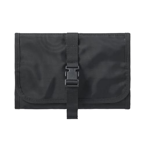 Muji OHH39A4A Nylon Mesh Hanging Toiletry Case Black Approx. 8.3 x 5.9 inches (21 x 15 cm)