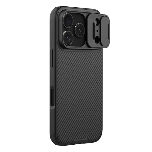 Image of Nillkin Case for Apple iPhone 17 Pro (6.3 inch Inch) CamShield Pro Camera Slider Double Layered Protection TPU + PC (Corner Impact Air Bags) Black Color