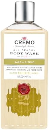 Body Wash for Men, Sage and Citrus, 16 Fl Oz