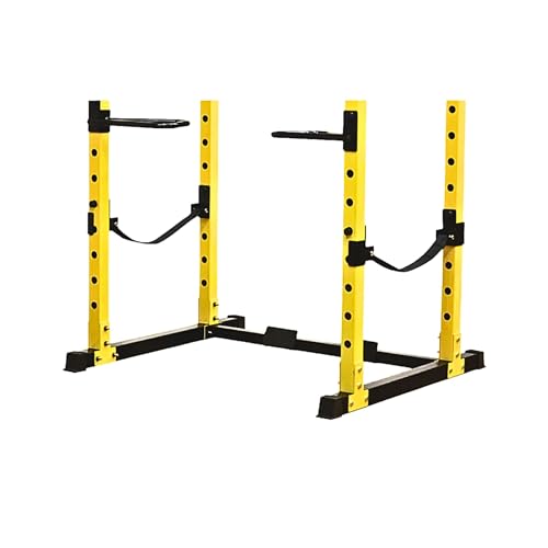 HulkFit High Density Shock Absorbing Nylon Safety Spotter Arm Straps with Reinforced Wear Pad for Pro Series 2.35 x 2.35 Power Rack Cage Accessories Attachment