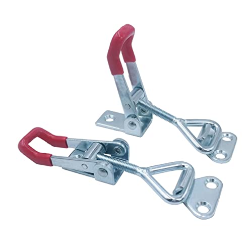 LIFKICH Horizontal Toggle Clamp Flanged Base 2pcs Locking Clamps for Machine Welding Assembly