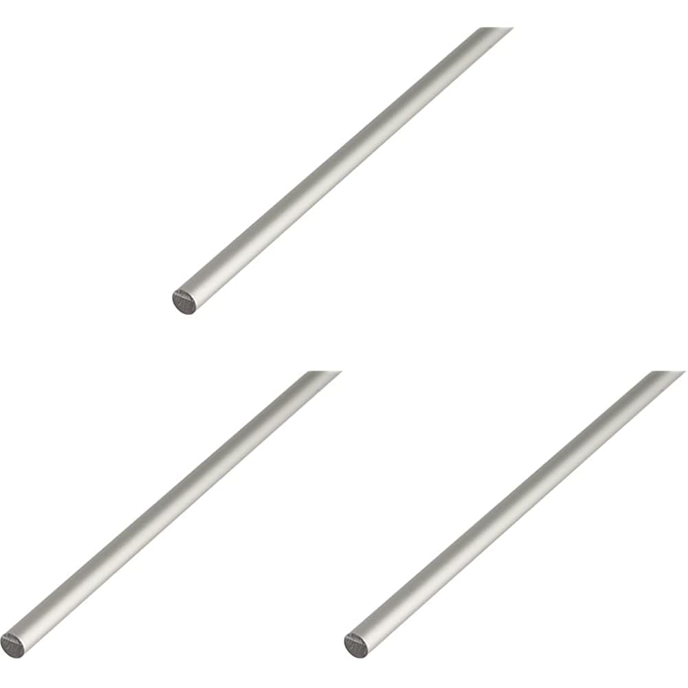 Profilé rond plein en aluminium anodisé argent de haute qualité