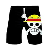 WANHONGYUE Anime 3D Printed Beach Shorts Swim Trunks Summer Boardshort Jersey Short Pants, 1108-17, M