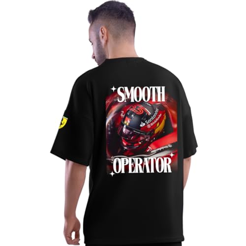 Image of DUDEME F1 Motorsport T-Shirt for Car Enthusiast for Men & Women Oversized T Shirts 100% Cotton Printed T-Shirts.