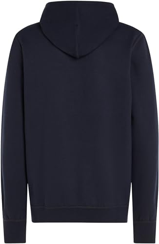 Tommy Hilfiger Sweat à Capuche Homme Essential Fleece Regular Fit, Bleu (Desert Sky), XL