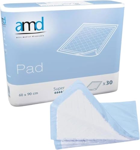 Caja 8 Paquetes con 30 Salvacamas Desechables 60x90. Empapadores Cama Adultos Desechables 240ud. Protector de Cama de un Solo Uso. Cambiadores Desechables absorción Super.