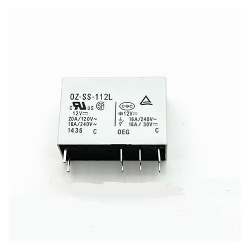 Relé OZ-SS-112L1 12V de 16A para solucionar fallos de encendido en placas de control