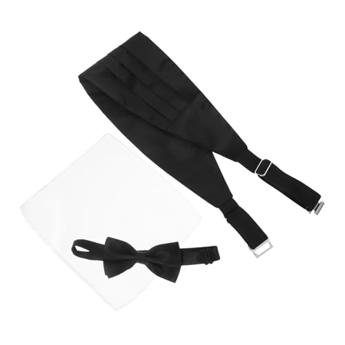 Set de Hombre Cummerbund con Corbata de Moño y Pañuelo