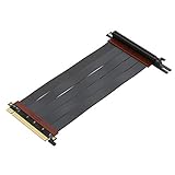 [LINKUP] PCI Express ケーブル PCIE 3.0 ライザー 延長 cable x16 超高速 64GB/s シールド | 左角度 [20 cm]