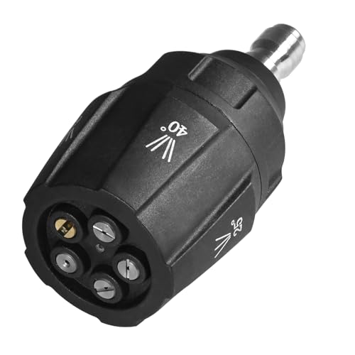 YAMATIC �������@�p �m�Y���w�b�h 5-in-1 �N�C�b�N�`�F���W 1/4�C���`�ڑ� �����^�b�`�E�� �ȒP���� �ψ�3000PSI/206Bar �X�e�����X�� �h�K�݌v