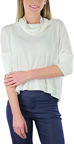Image of ToBeInStyle Women's Classic Knit Fold Over Turtleneck Pullover