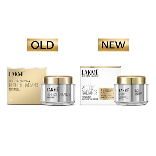 Image of Lakme Absolute Perfect Radiance Brightening Night Cream 50 g|| Daily Repair Face Moisturizer for Illuminated|| Glowing Skin -With Glycerin & Niacinamide