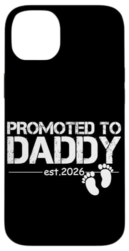 Promoted to Dad Est 2026 New Dad 2026 Ԃ j̎q ̎q pp X}zP[X iPhone 14 Plus p