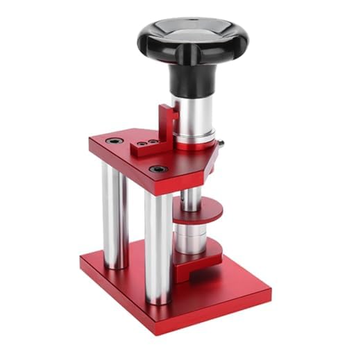 Herramienta de Prensa de Cubierta Trasera de Reloj con Bisel de Cristal Preciso Tipo Tornillo con 20 Troqueles Reparación de Presión para Cerrar la Caja de su Reloj Después de