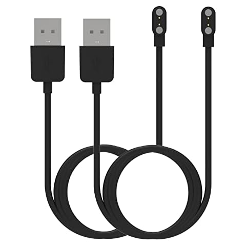 Ruentech Chargers Compatible with Smart4u SH55M SH50 Bicycle Helmet, Charging Cable for Livall BH60SE/BH62/BH51M/BH50T/MT1 Smart Helmet USB Adapter (2 Black 1M) Cover