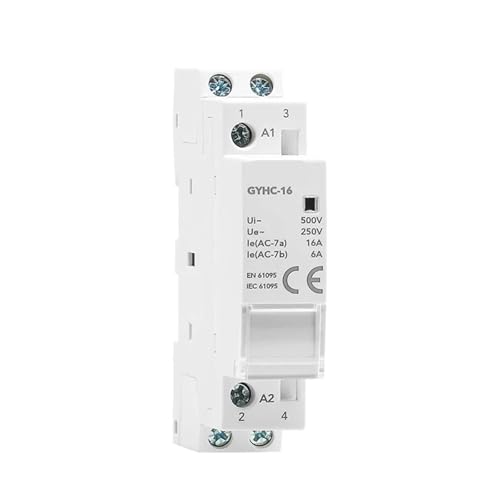 Contacteur AC 2P 16A haute endurance avec contacts 2NO 220V silencieux