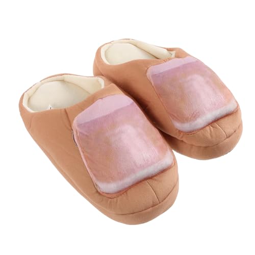 Pantoufles Forme de Pain Douillettes pour des Matins d'Hiver Cocooning
