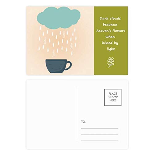 Météo poésie jeu de cartes postales nuage souriant pour envoyer un message doux