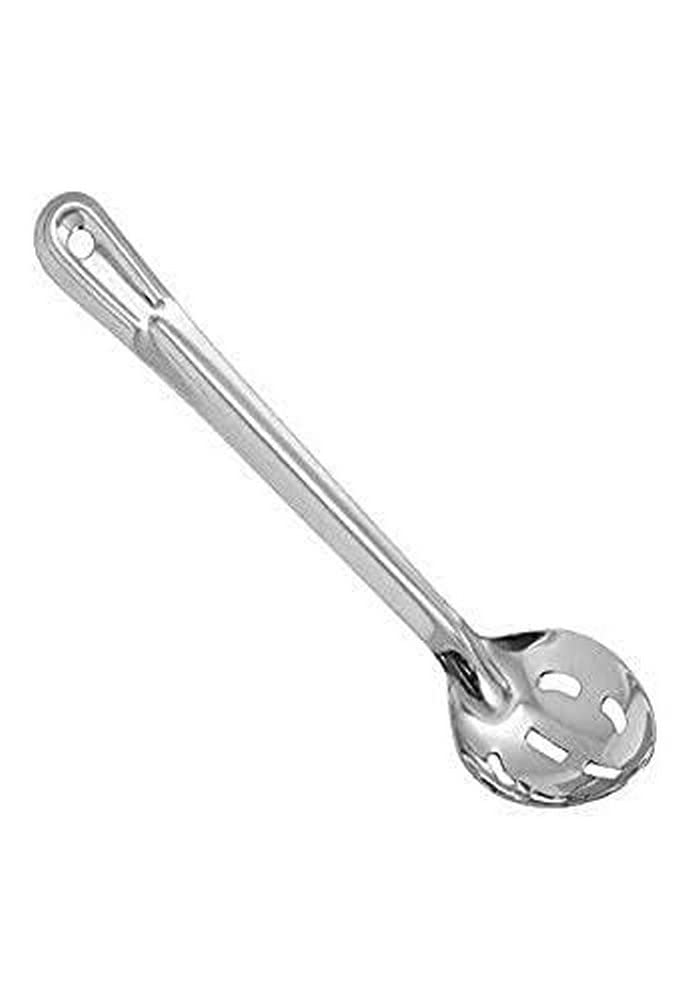 13" Prime Stainless Steel Basting Solid Spoon by Winco – 13", Stainless Steel, Silver, Model BSSN-13
