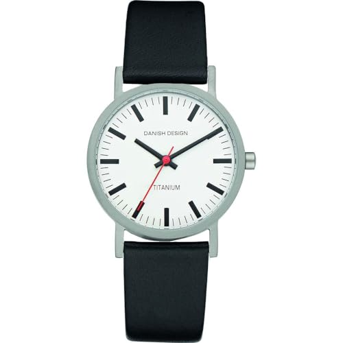 Danish Design Damen Analog Quarz Uhr mit Leder Armband 3326028