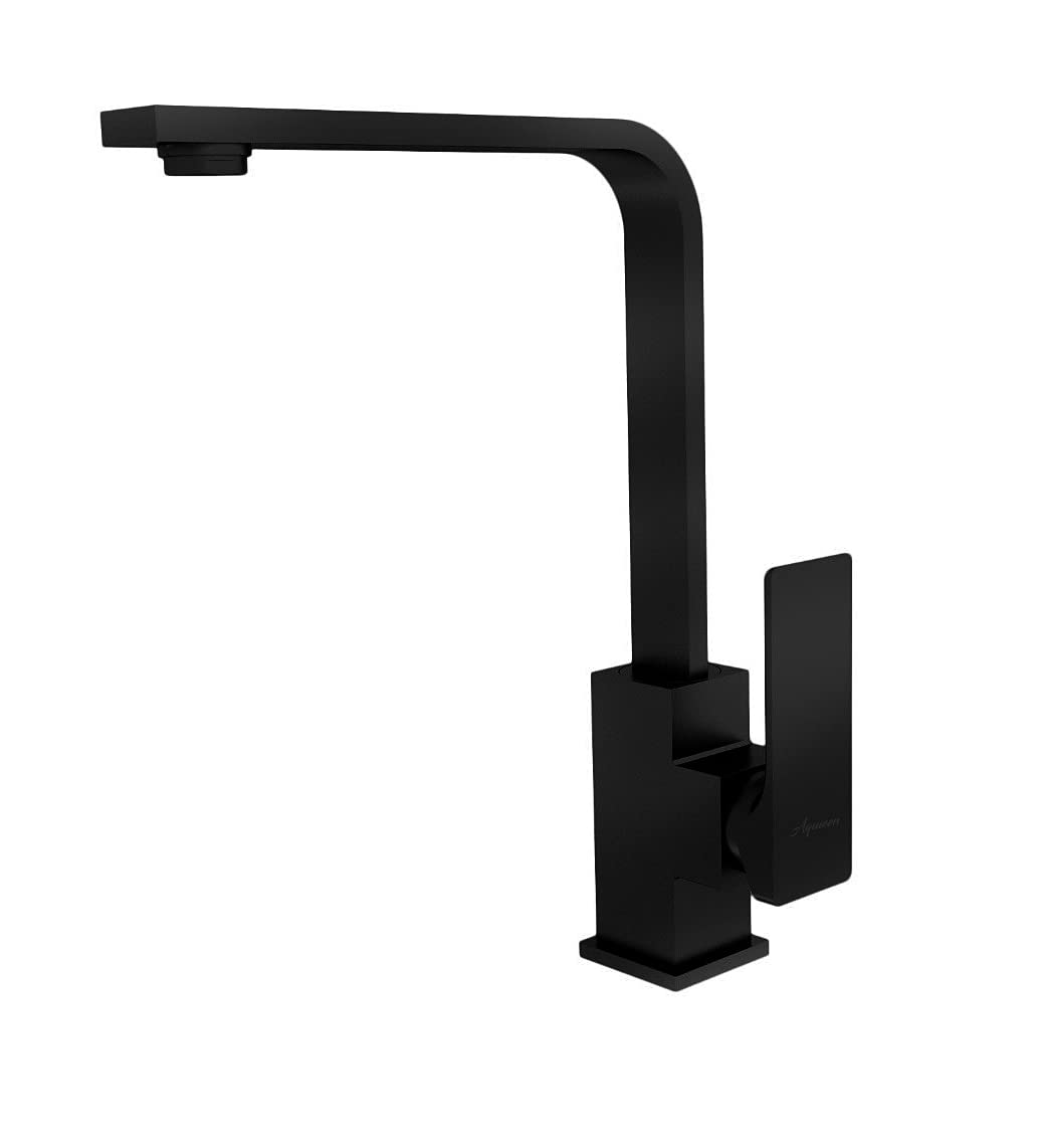 Aquieen Table Mounted Kitchen Sink Mixer with Connecting Hoses and Installation kit (Kubix - Black) (B097KYVPHV) Amazon Price History, Amazon Price Tracker