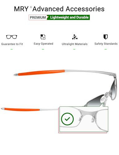 Almohadillas Oakley Square Wire 2 repuestos naranja para gafas de sol 3