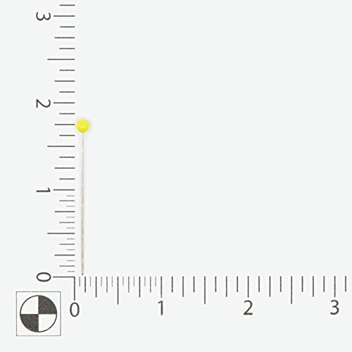 Dritz Pinos acolchoados 3009, 3,3 cm, amarelo (500 unidades)