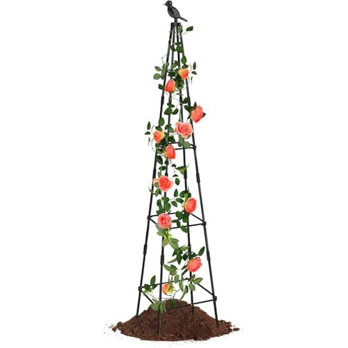 Rejilla para plantas trepadoras al aire libre - Rejilla de tomate, rejilla | Planta de jardín de metal escalada altura ajustable crecimiento pájaro reposacabezas accesorios para frijoles pepinos