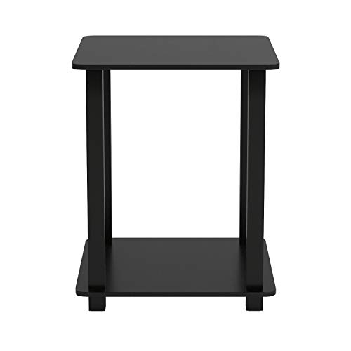 Furinno Simplistic End Table, Espresso/Black