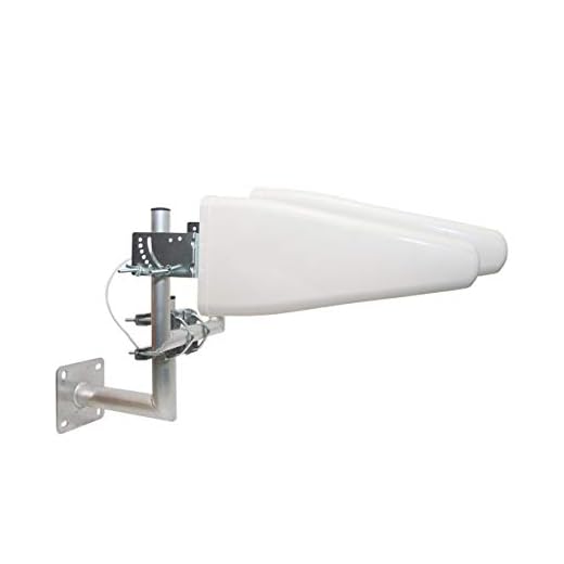 PremiumX LTE-Antenne Outdoor 3G 4G - 800-1800 - 2600 MHz - LTE MiMo Duo-Richtantenne 10m Kabel - Hotspot Mobilfunk Vodafone Telekom Modem Router WLAN Außenantenne bis 12 dBi inkl. Wandhalterung