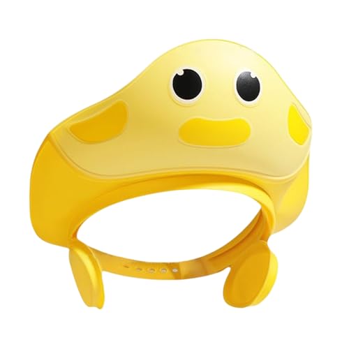 Gorro de champú – Ajustable Sombrero de ducha | Escudo de protección para ojos de bebé, dibujos animados plegable, protección de oídos impermeable portátil para lavado de cabello baño