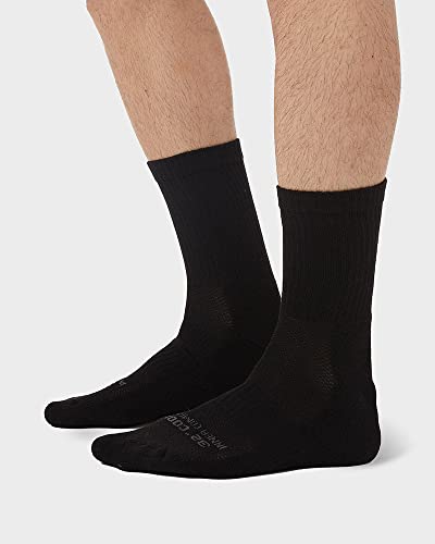 32 DEGREEES Men's 5 Pack Comfort Crew Socks | Anti-Odor | Arch Support| Active | Casual | Work2
