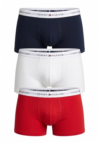 Tommy Hilfiger bóxer hombre pack de 3 calzoncillos trunk de algodón elástico multicolor